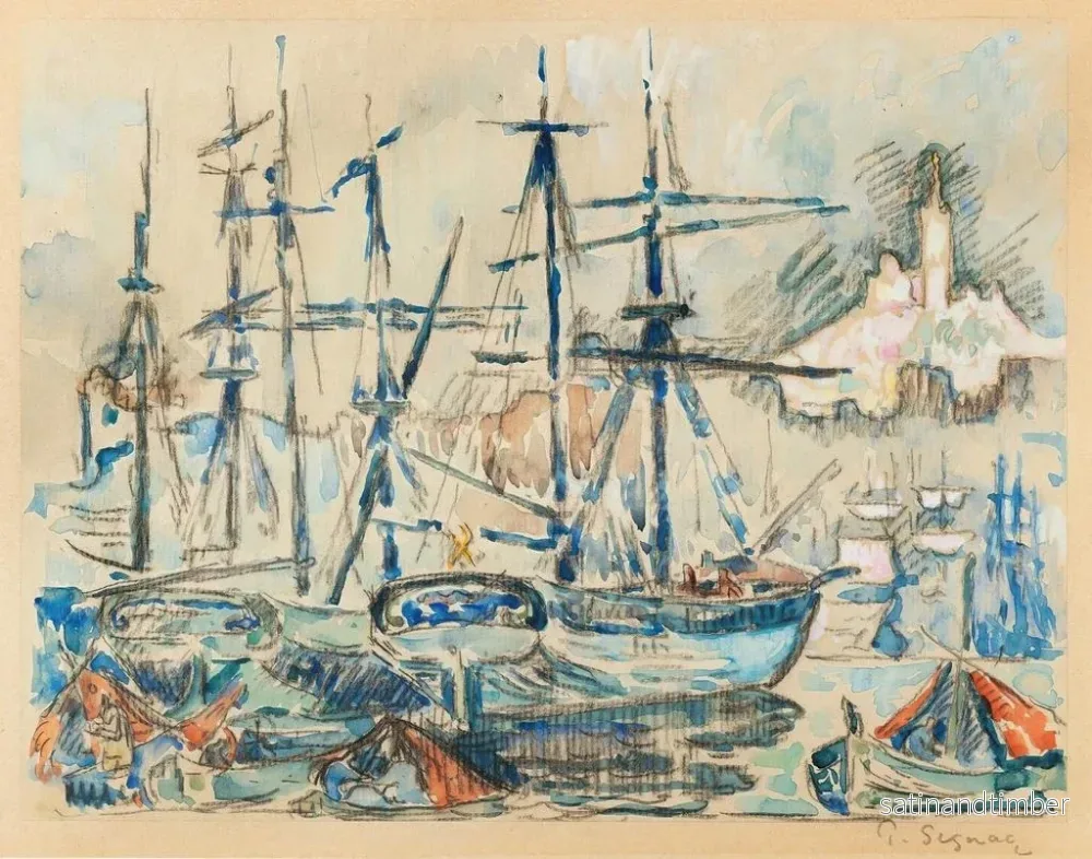 Reproduktion av målningen Marseille - Paul Signac - Bild 2
