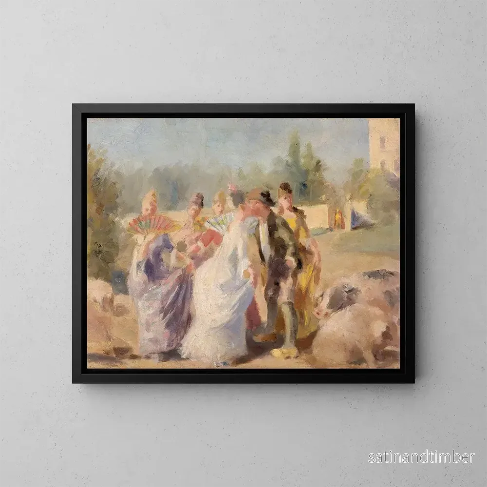 Reproduktion av målningen La princesse et le porcher - Magnus Enckell