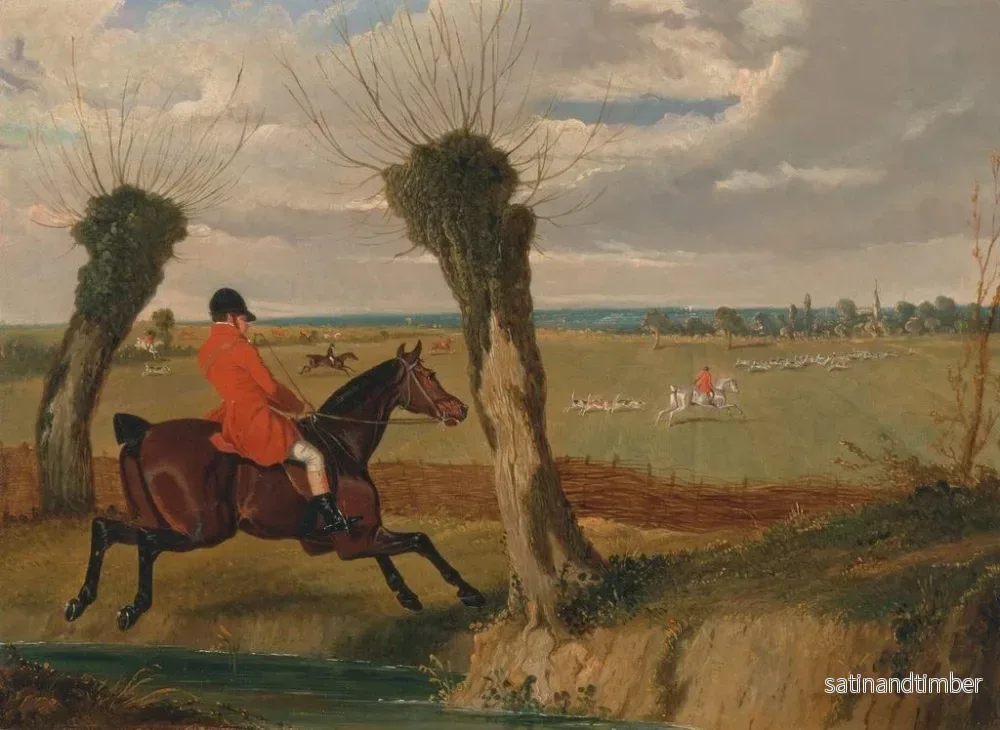 Reproduktion av målningen av Suffolk-jakten i full galopp - John Frederick Herring den äldre - Bild 2