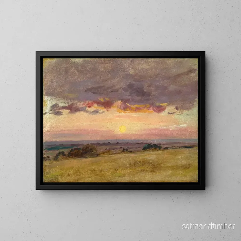 Reproduktion av målningen Sommarkväll med åskmoln - John Constable
