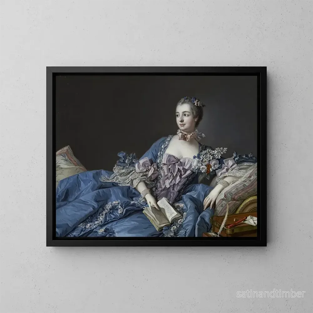 Reproduktion av målningen Madame de Pompadour - François Boucher