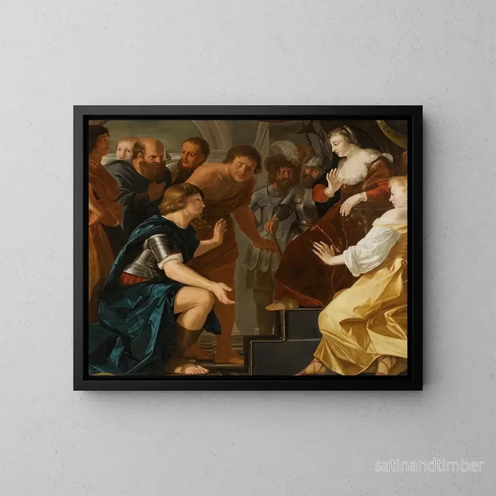 Reproduktion av målningen Énée tar farväl av Dido - Christiaen van Couwenbergh