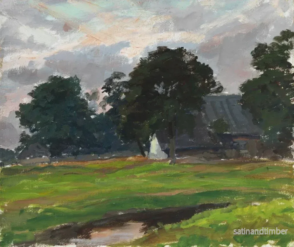Reproduktion av målningen av holländska bondgårdar - Max Liebermann - Bild 2