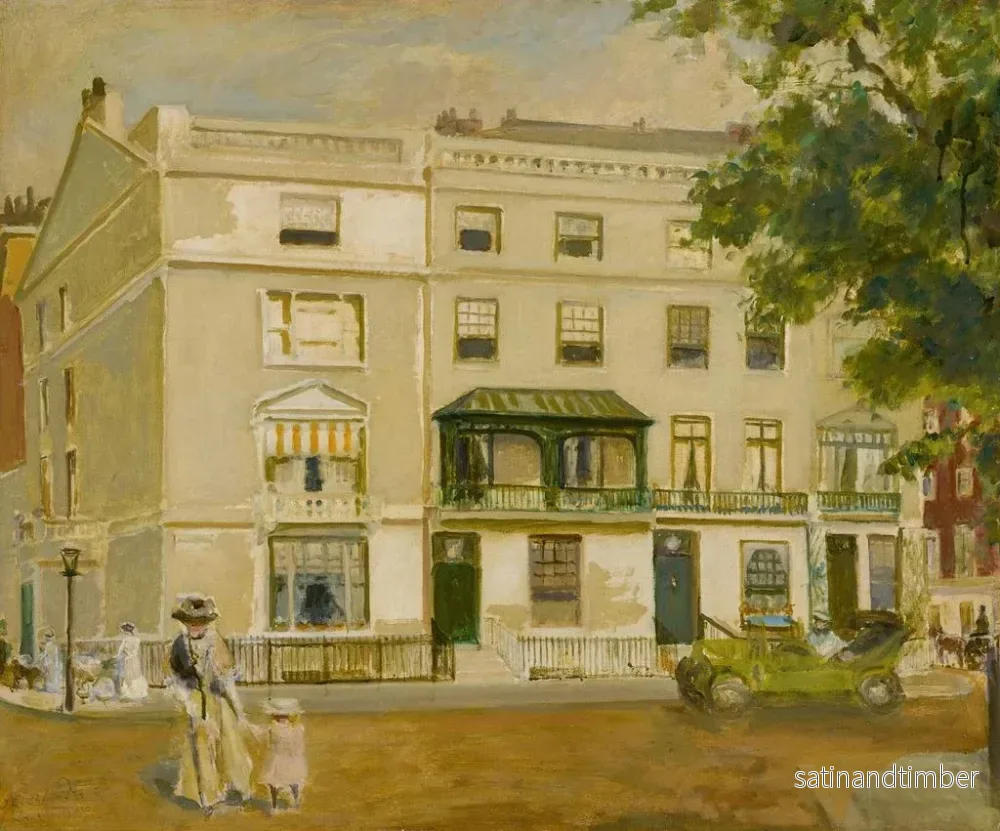 Reproduktion av målningen Place Cadogan, Belgravia, London - Jacques-Émile Blanche - Bild 2