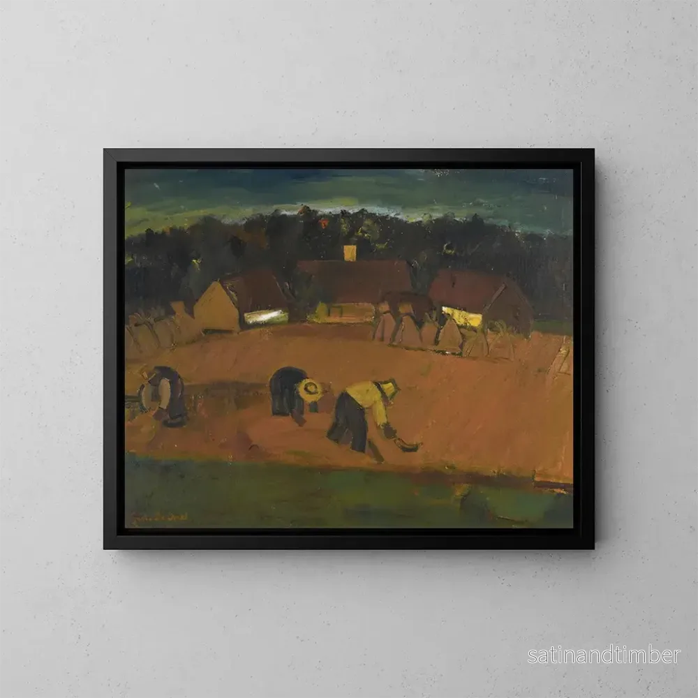 Reproduktion av målningen La Moisson - Gustave De Smet