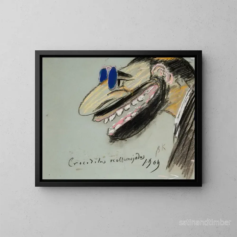 Reproduktion av målningen Karikatyr av Feliks Jasieski - Leon Wyczółkowski