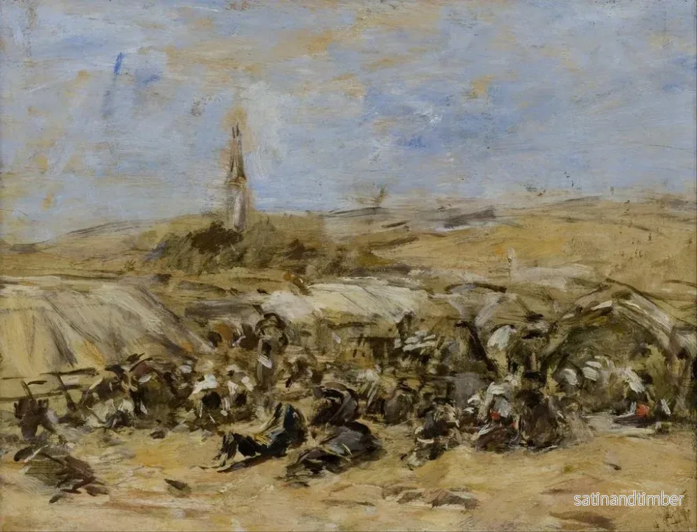 Reproduktion av målningen Pardon de Sainte-Anne-la-Palud - Eugène Boudin - Bild 2