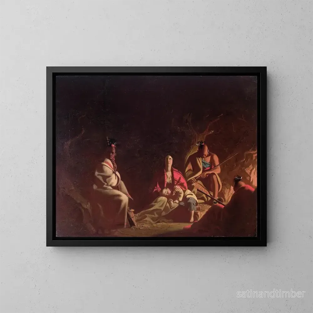 Reproduktion av målningen Fångad av indianer - George Caleb Bingham