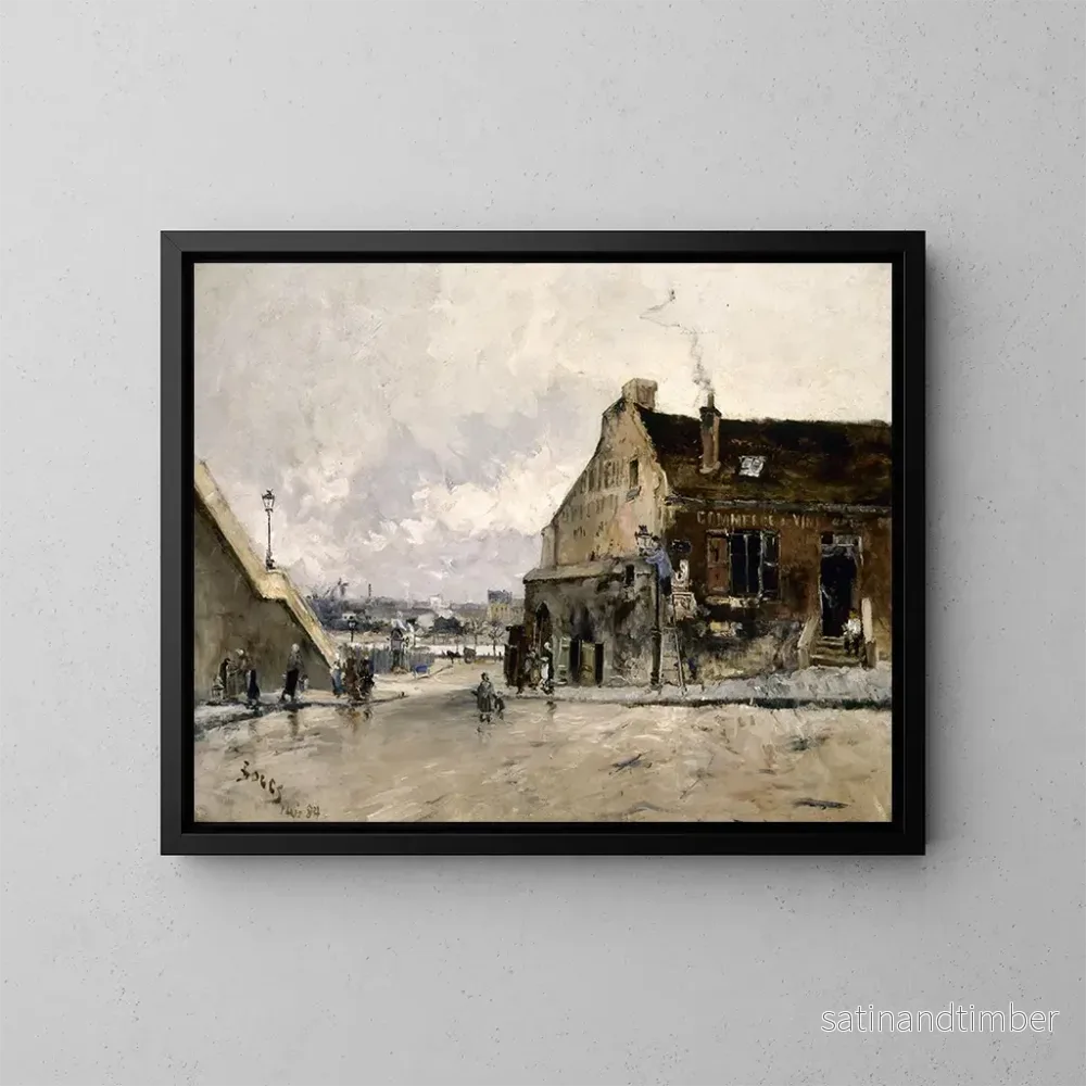 Reproduktion av målningen La rue Beethoven à Passy - Frank Myers Boggs