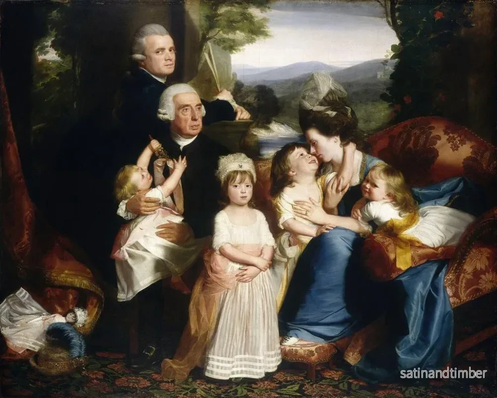 Reproduktion av målningen La famille Copley - John Singleton Copley - Bild 2