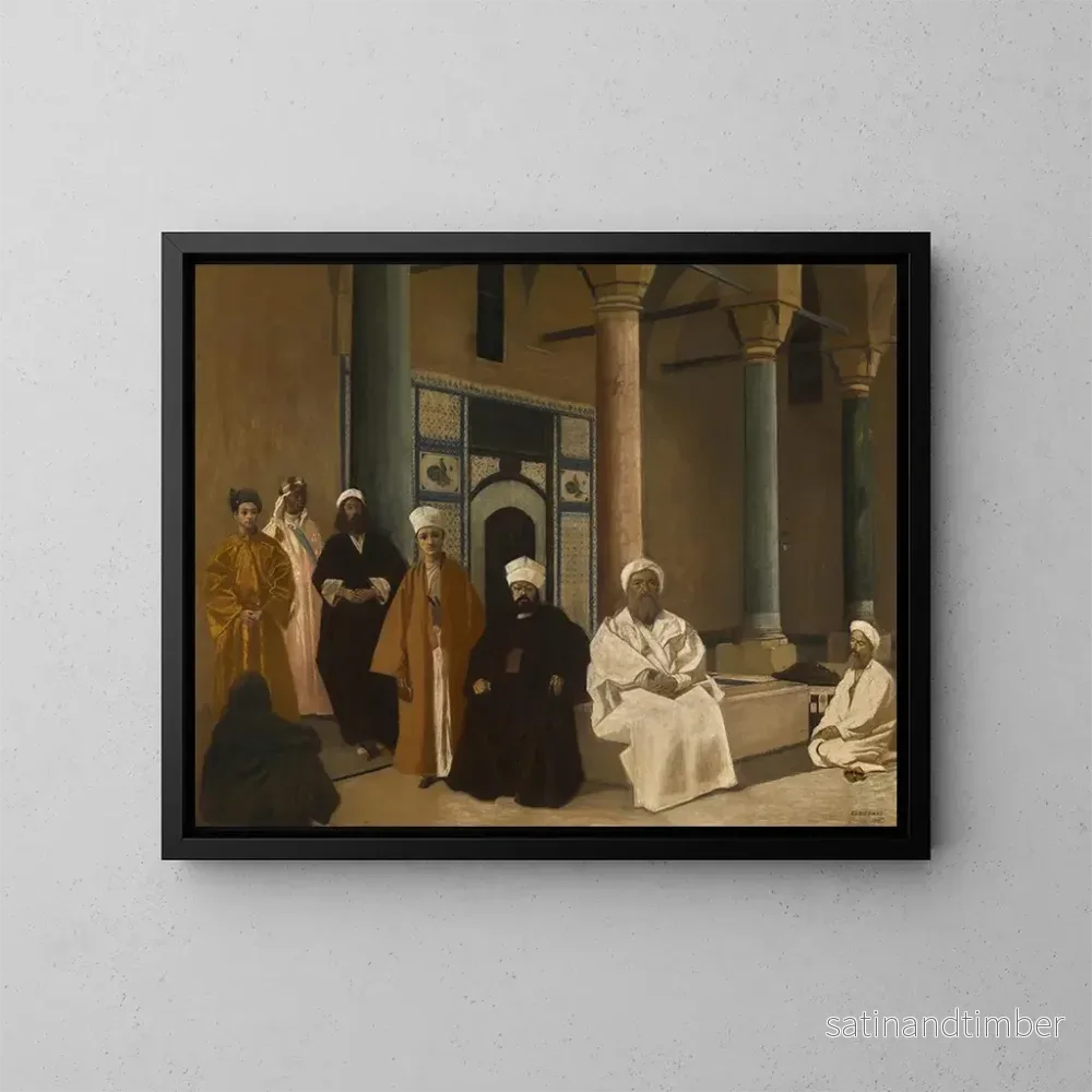 Reproduktion av målningen Utanför tvättstugan, Topkapi-palatset, Istanbul - Gustave Cluseret
