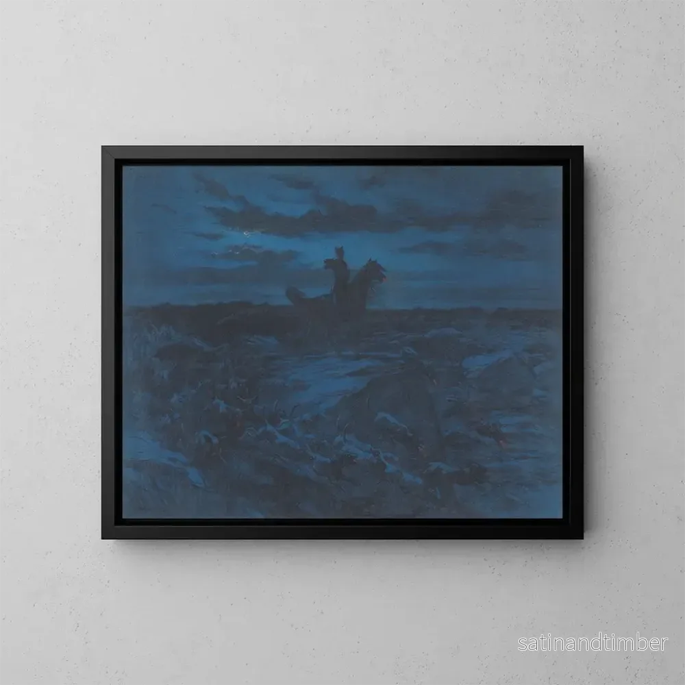 Reproduktion av målningen La légende des loups - Rosa Bonheur
