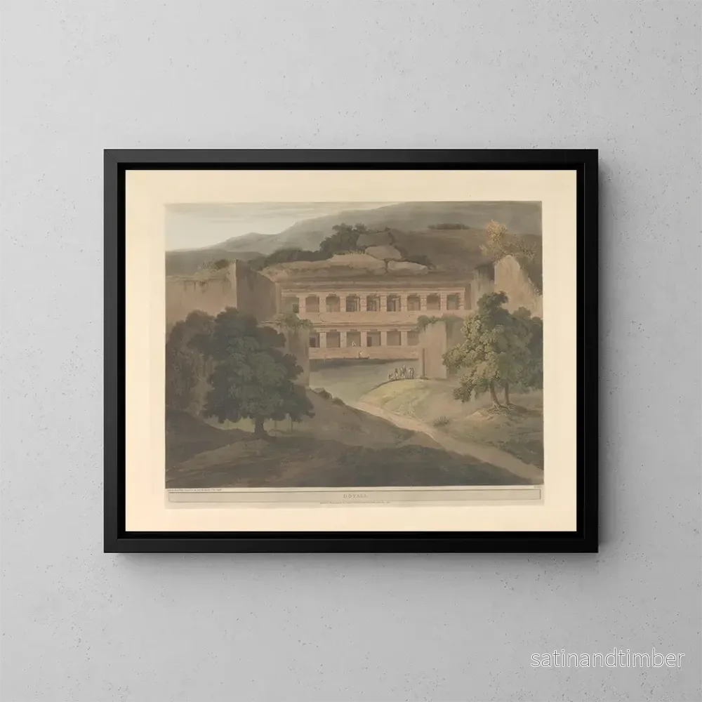 Reproduktion av målningen Scène orientale Pl45 - Thomas Daniell