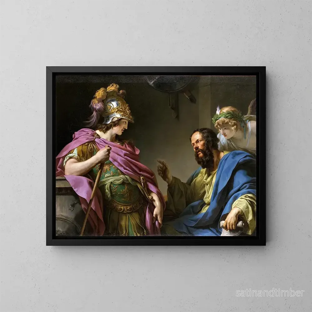 Reproduktion av målningen Alcibiades undervisad av Sokrates – François-André Vincent Reproduktion av målningen Alcibiades undervisad av Sokrates – François-André Vincent