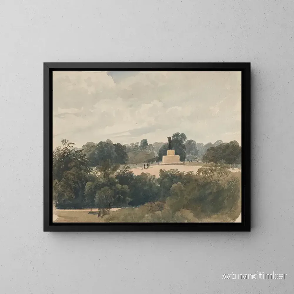 Reproduktion av målningen Statue d'Achille, Hyde Park, London - Peter DeWint
