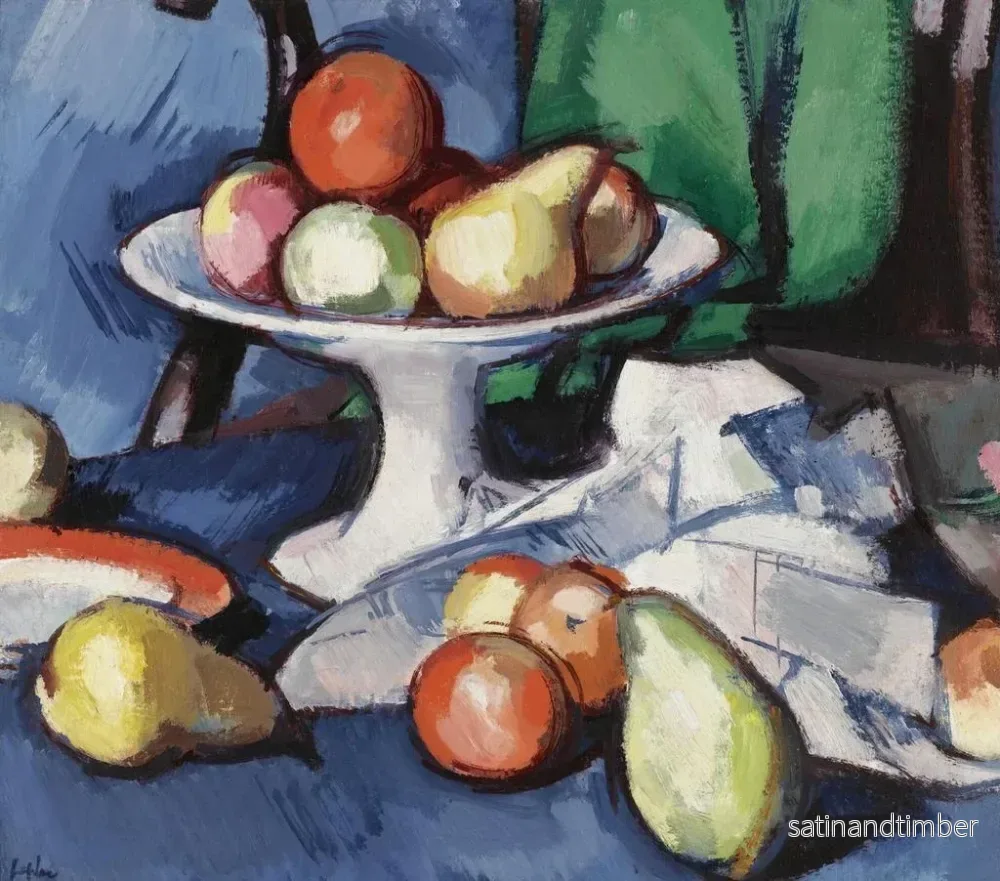 Reproduktion av målningen av fruktstillben - Samuel John Peploe - Bild 2