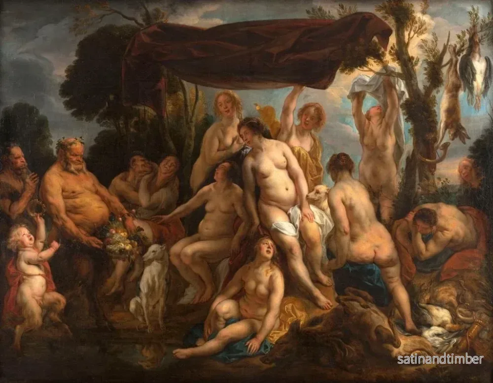 Reproduktion av målningen Le repos de Diane - Jacob Jordaens - Bild 2