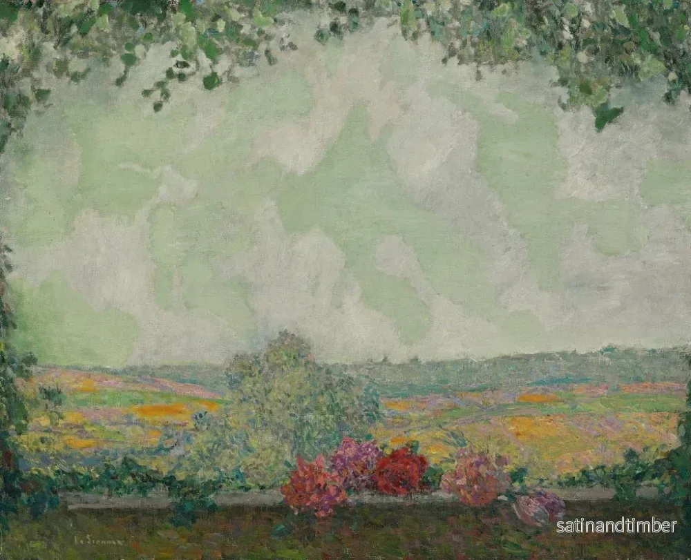 Reproduktion av målningen Vue de la terrasse - Henri Le Sidaner - Bild 2