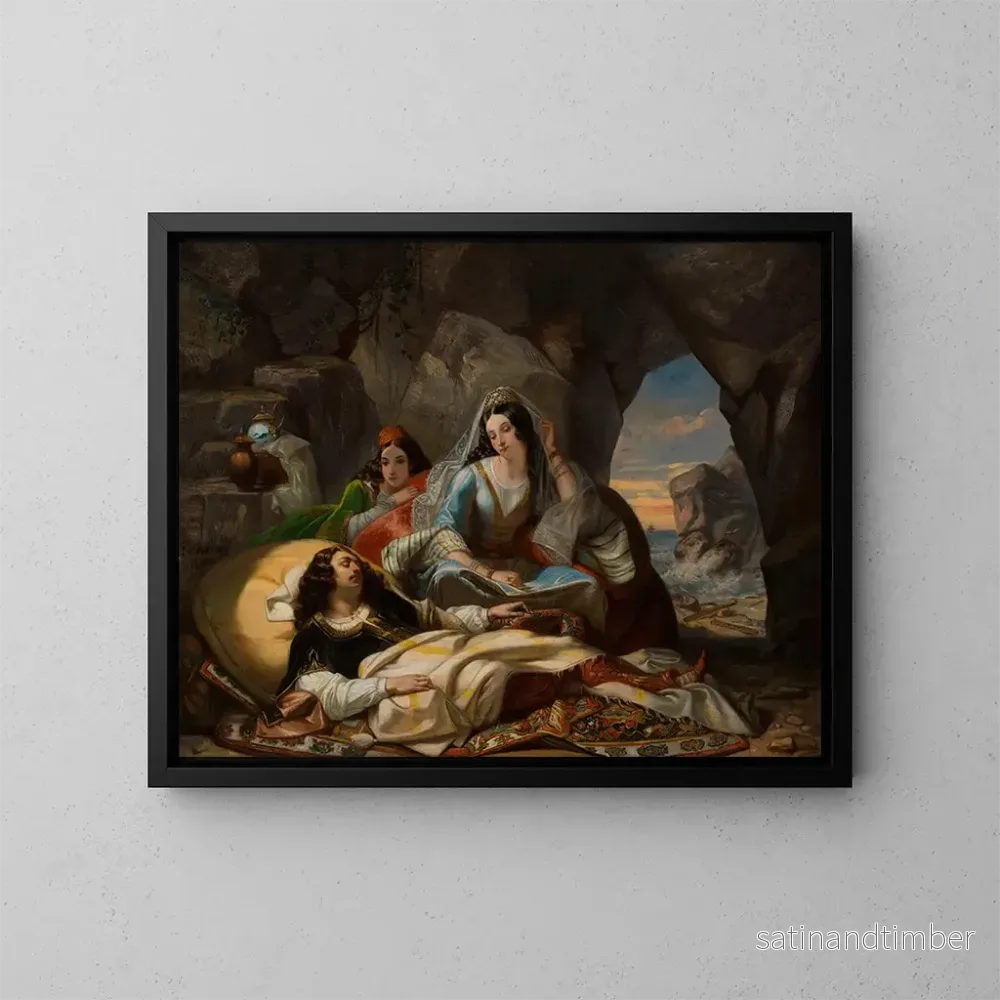Reproduktion av målningen Don Juan och Hades - Marcel Saunier