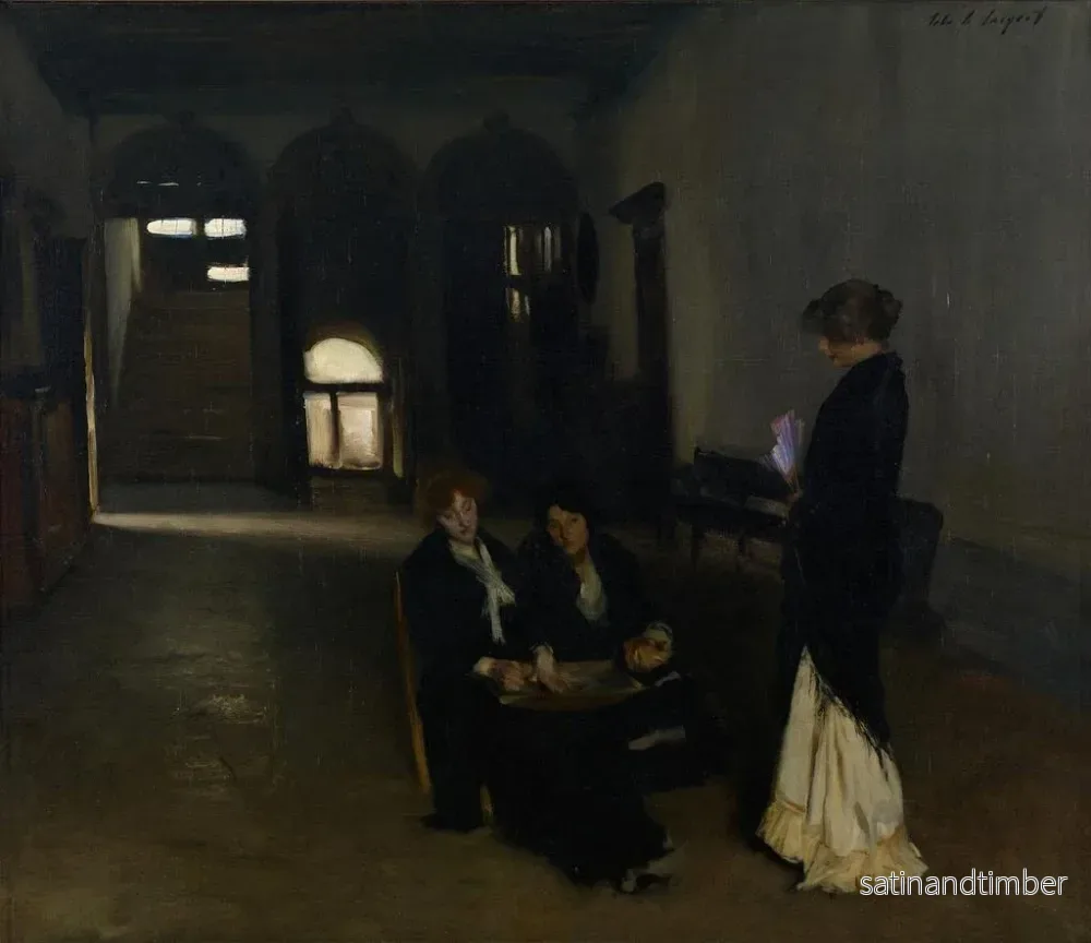 Reproduktion av målningen Filateurs de perles vénitiennes - John Singer Sargent - Bild 2
