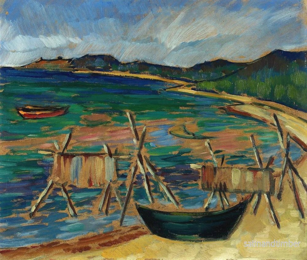 Reproduktion av målningen Båtar på havet - Konrad Mägi - Bild 2