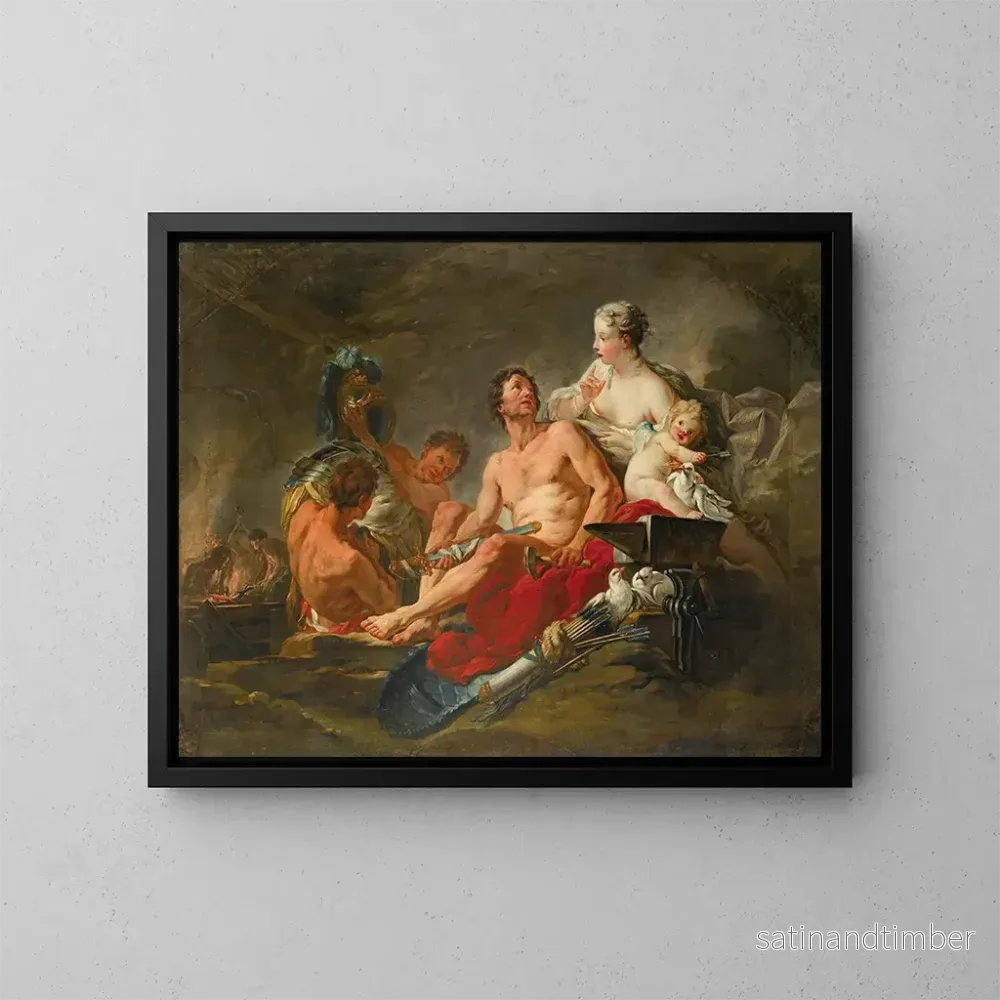 Reproduktion av målningen Venus i Vulcans smedja – François Boucher skola Reproduktion av målningen Venus i Vulcans smedja – François Boucher skola