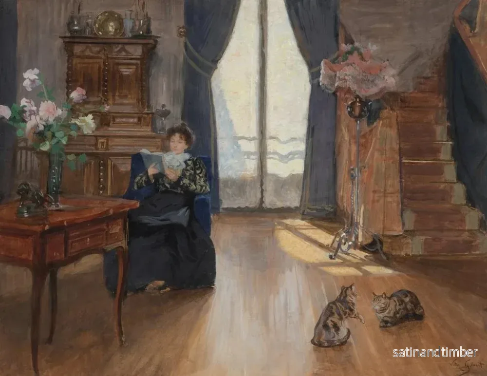 Reproduktion av målningen Lumière du matin - Victor Gabriel Gilbert - Bild 2