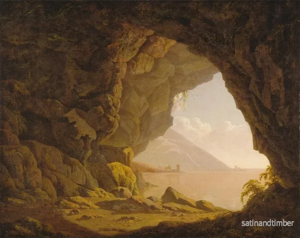 Reproduktion av målningen Grotte près de Naples - Joseph Wright de Derby - Bild 2