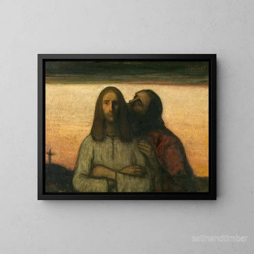 Reproduktion av målningen Le Baiser de Judas - Jakob Smits