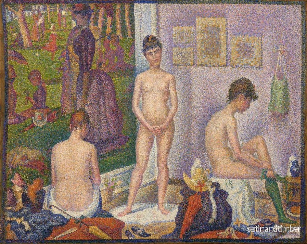 Reproduktion av målningen Les poseuses ensemble - Georges Seurat - Bild 2