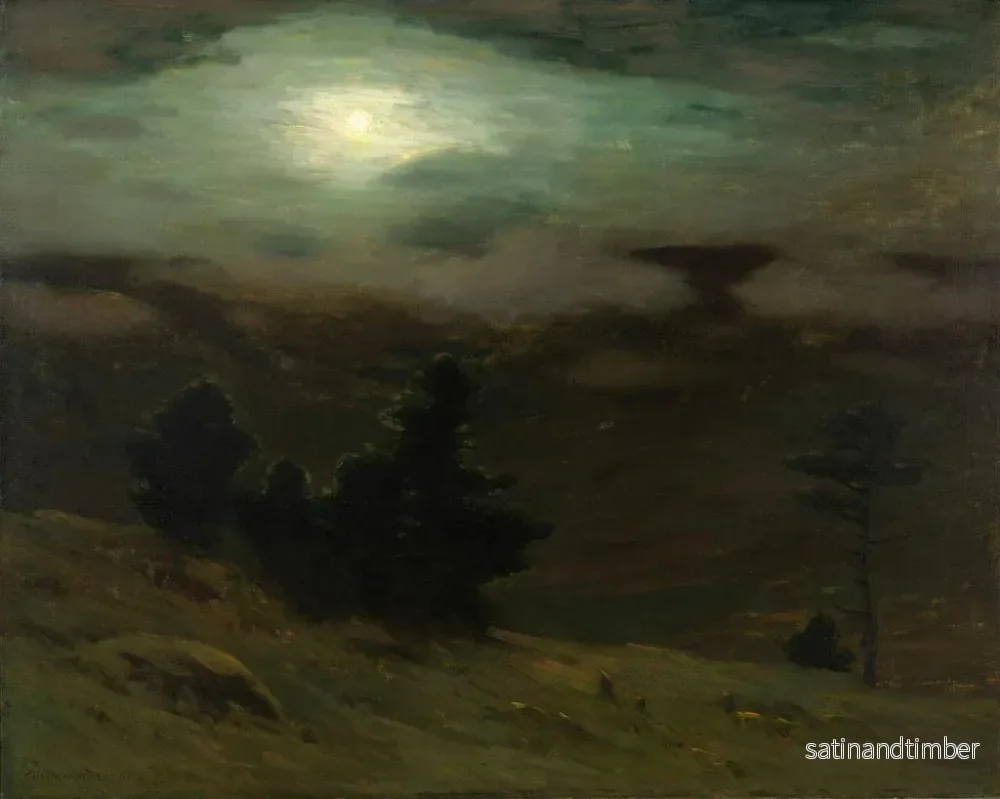 Reproduktion av målningen Brumes rassemblées - Charles Warren Eaton - Bild 2