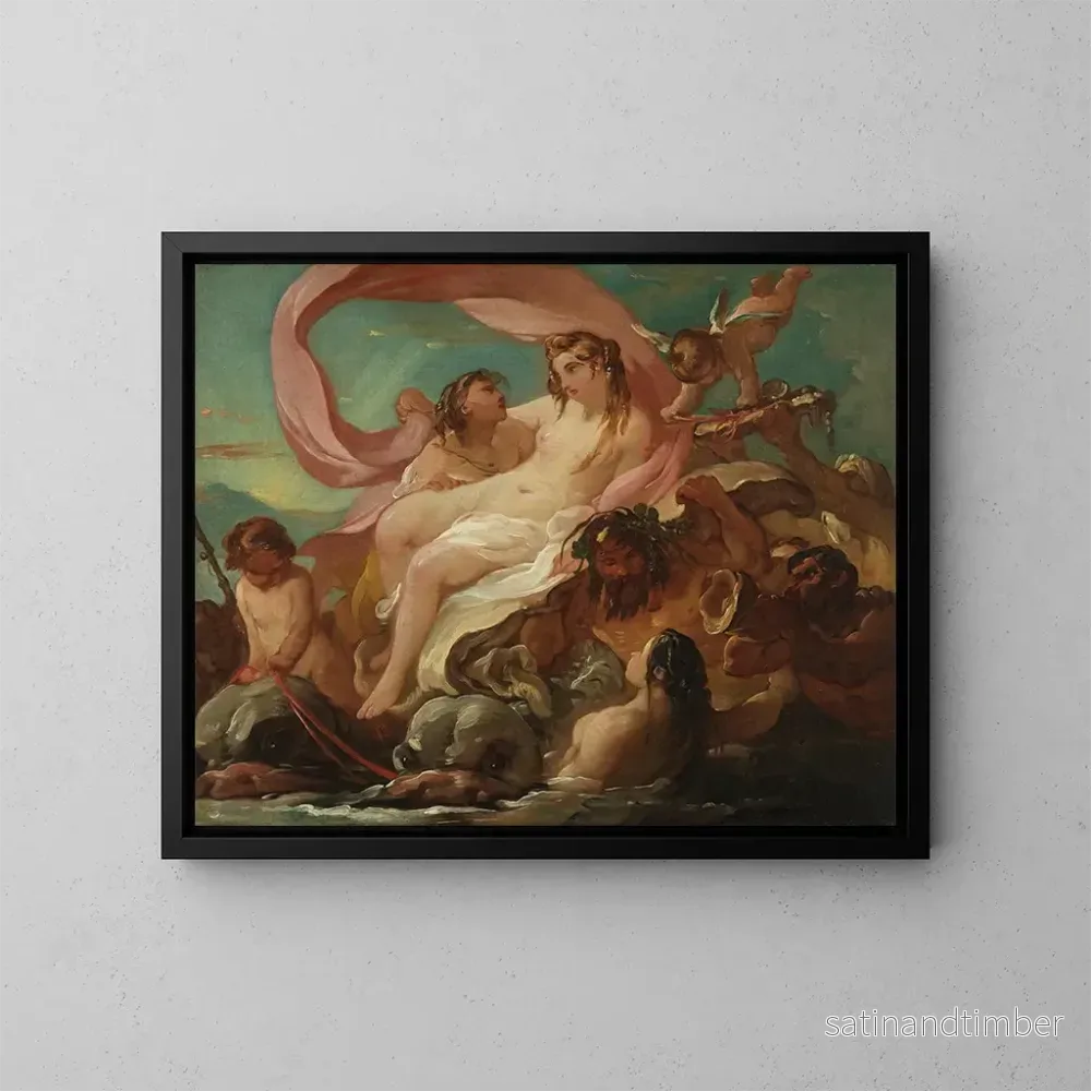 Reproduktion av målningen av Venus som stiger ur havet – Joseph Marie Vien Reproduktion av målningen av Venus som stiger ur havet – Joseph Marie Vien