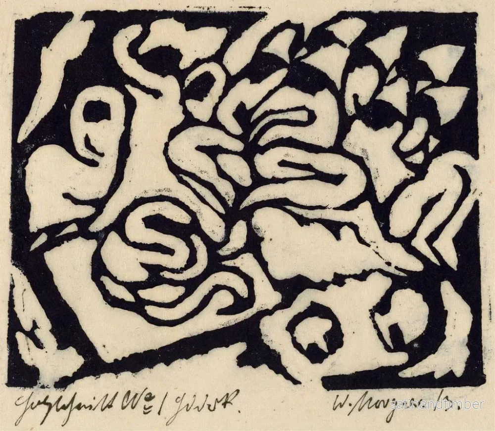 Reproduktion av målningen Flagellation - Wilhelm Morgner - Bild 2