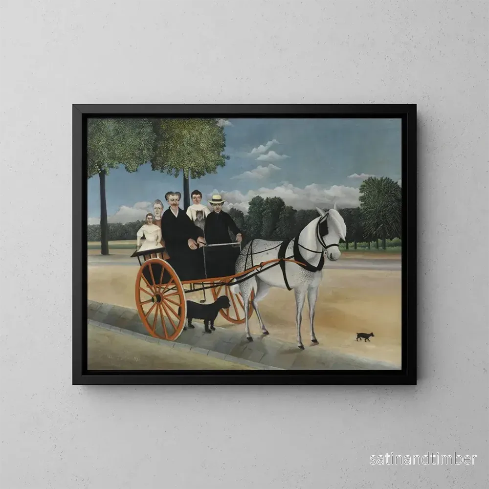 Reproduktion av målningen La Carriole du père Junier - Henri Rousseau