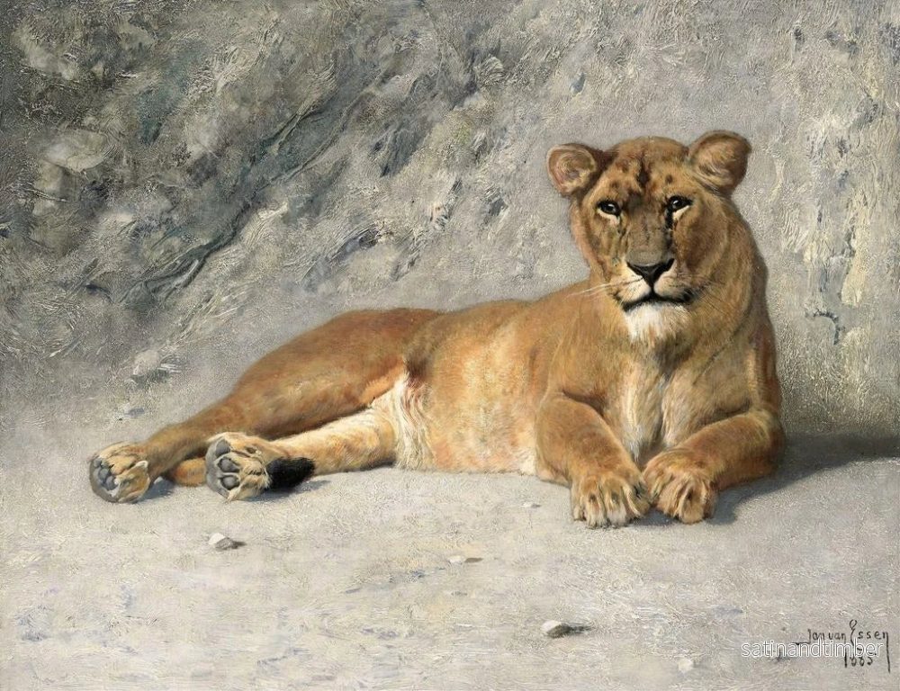 Reproduktion av målningen Lionne i vila - Jan van Essen - Bild 2