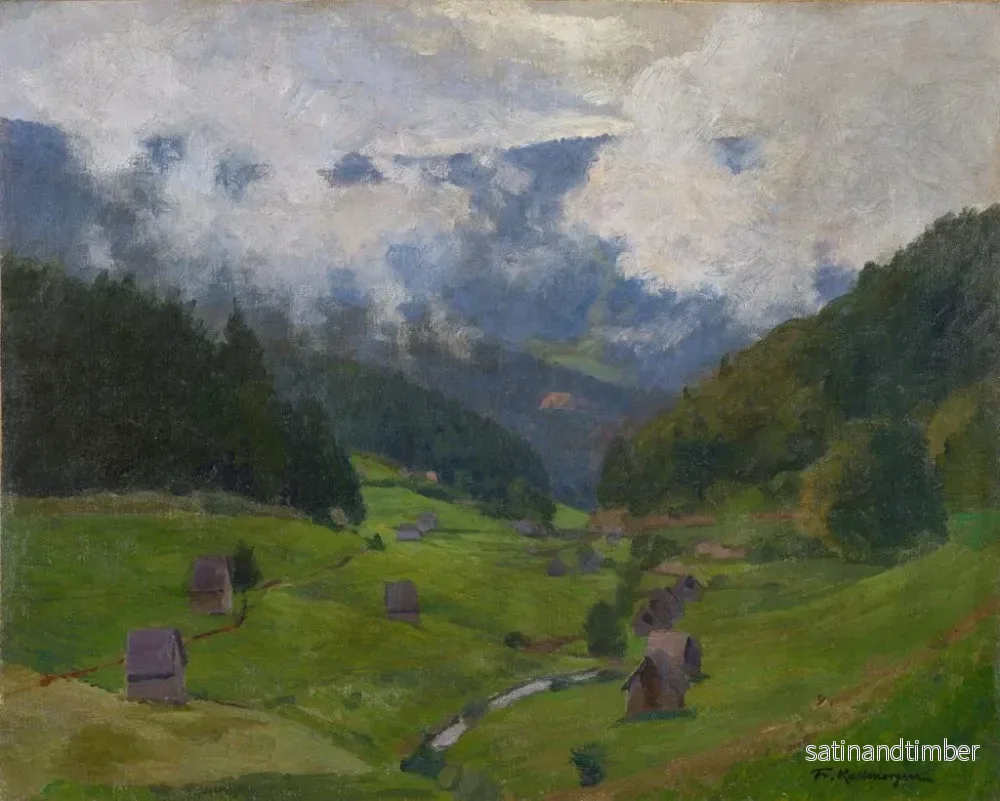 Reproduktion av målningen La vallée de Raumnzach - Friedrich Kallmorgen - Bild 2