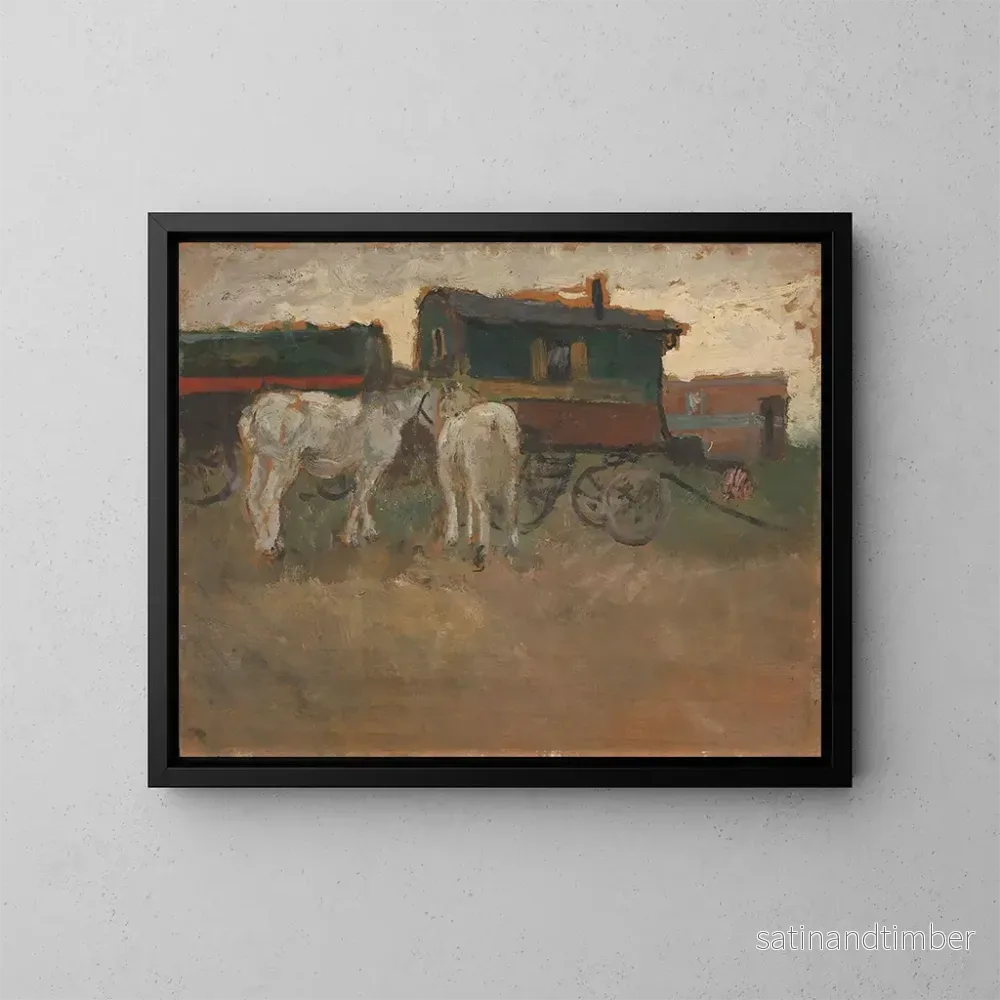 Reproduktion av målningen av Bretagne – Frits Thaulow Reproduktion av målningen av Bretagne – Frits Thaulow