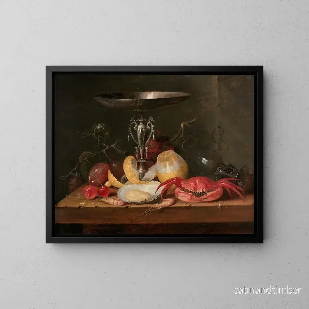 Reproduktion av målningen Tasse de citron et fruits de mer sur un entablement - Theodoor Smits