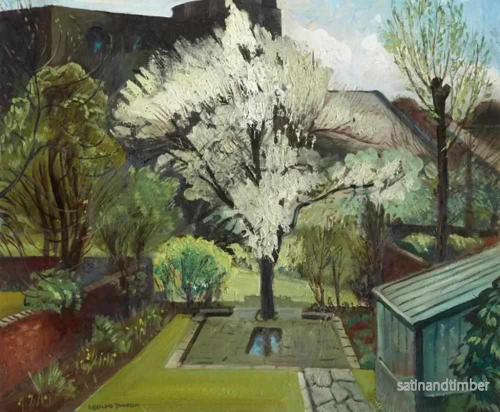 Reproduktion av målningen av blomster i en londonsk trädgård - Robert Kirkland Jamieson - Bild 2