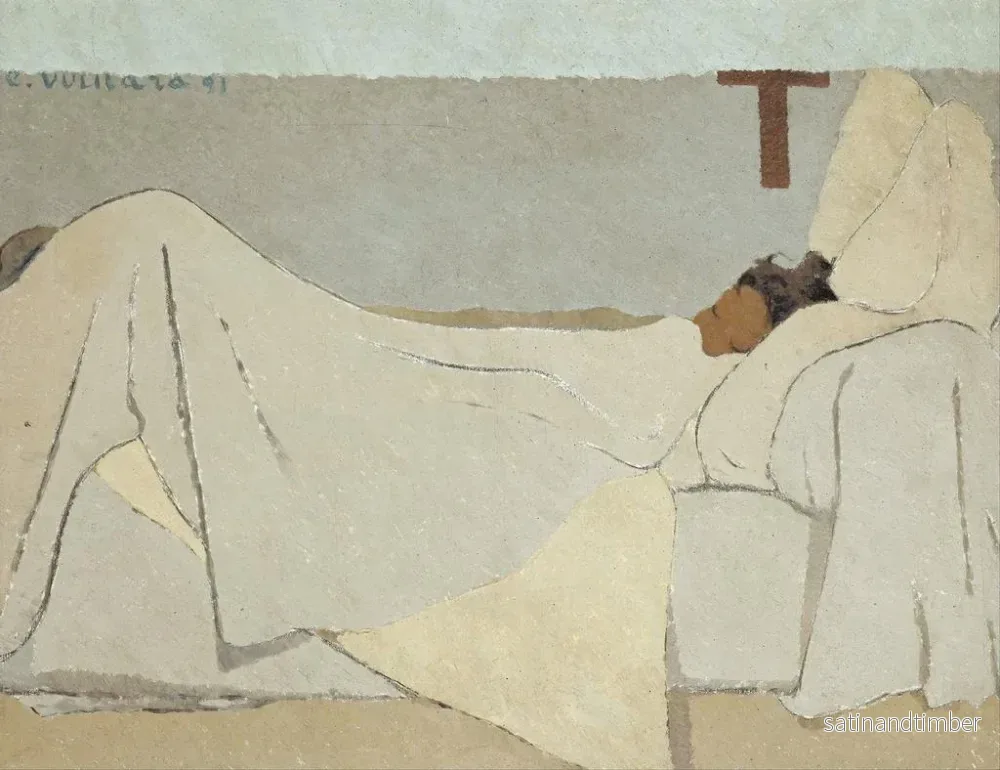 Reproduktion av målningen Vid sängen - Édouard Vuillard - Bild 2