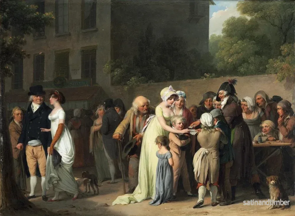 Reproduktion av målningen Le joueur de cartes sur le boulevard - Louis Léopold Boilly - Bild 2