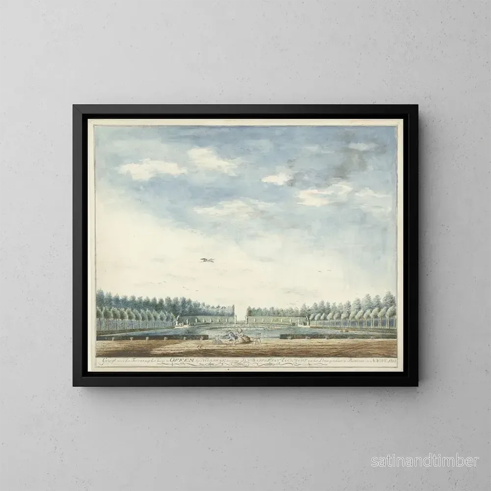 Reproduktion av målningen Le jardin de la maison Offem près de Noordwijk – Jan Baptist van Eeckhout