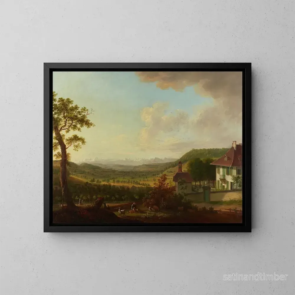 Reproduktion av målningen Vue de Sinneringen - Johann Caspar Ulinger