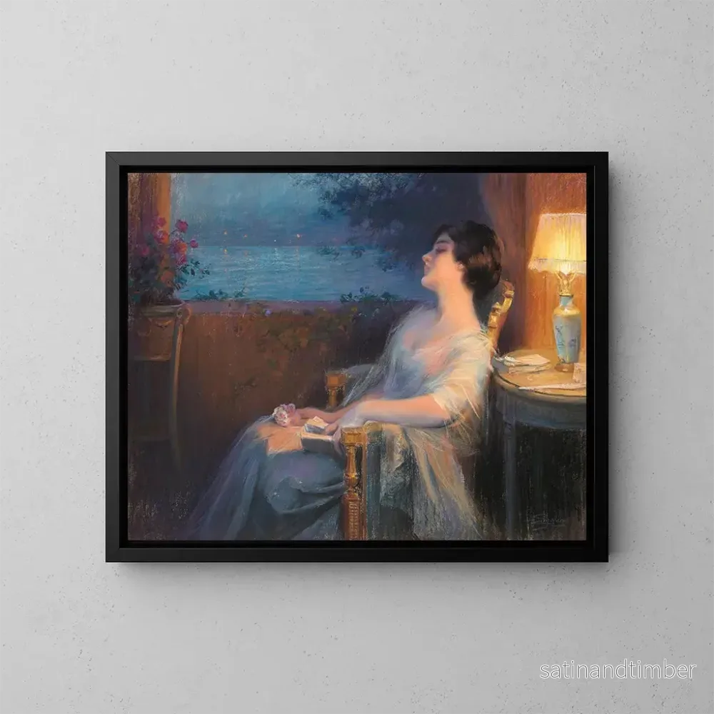 Reproduktion av målningen Le murmure de la mer – Delphin Enjolras Reproduktion av målningen Le murmure de la mer – Delphin Enjolras