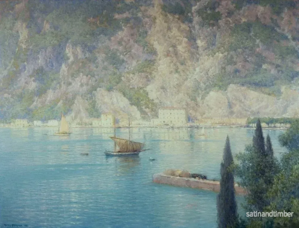 Reproduktion av målningen av Port de Riva - Henry Brokman - Bild 2