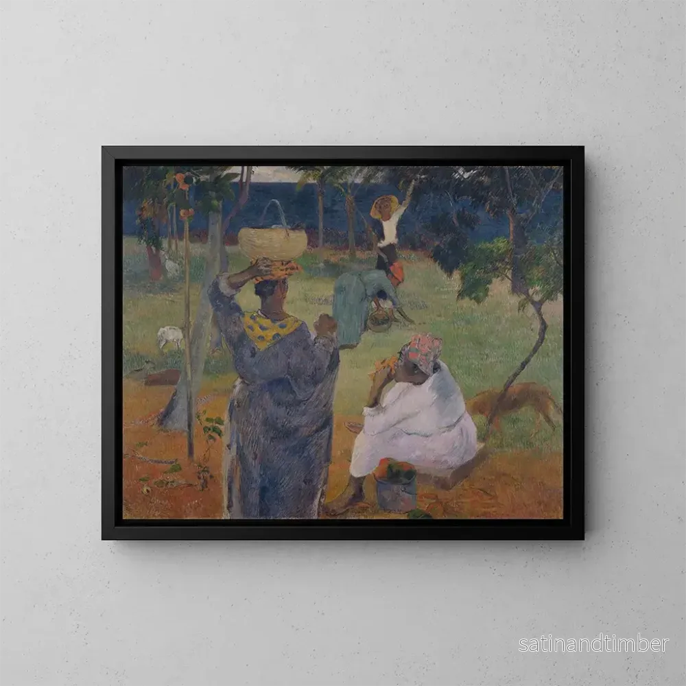 Reproduktion av målningen Bland mangos i Martinique - Paul Gauguin