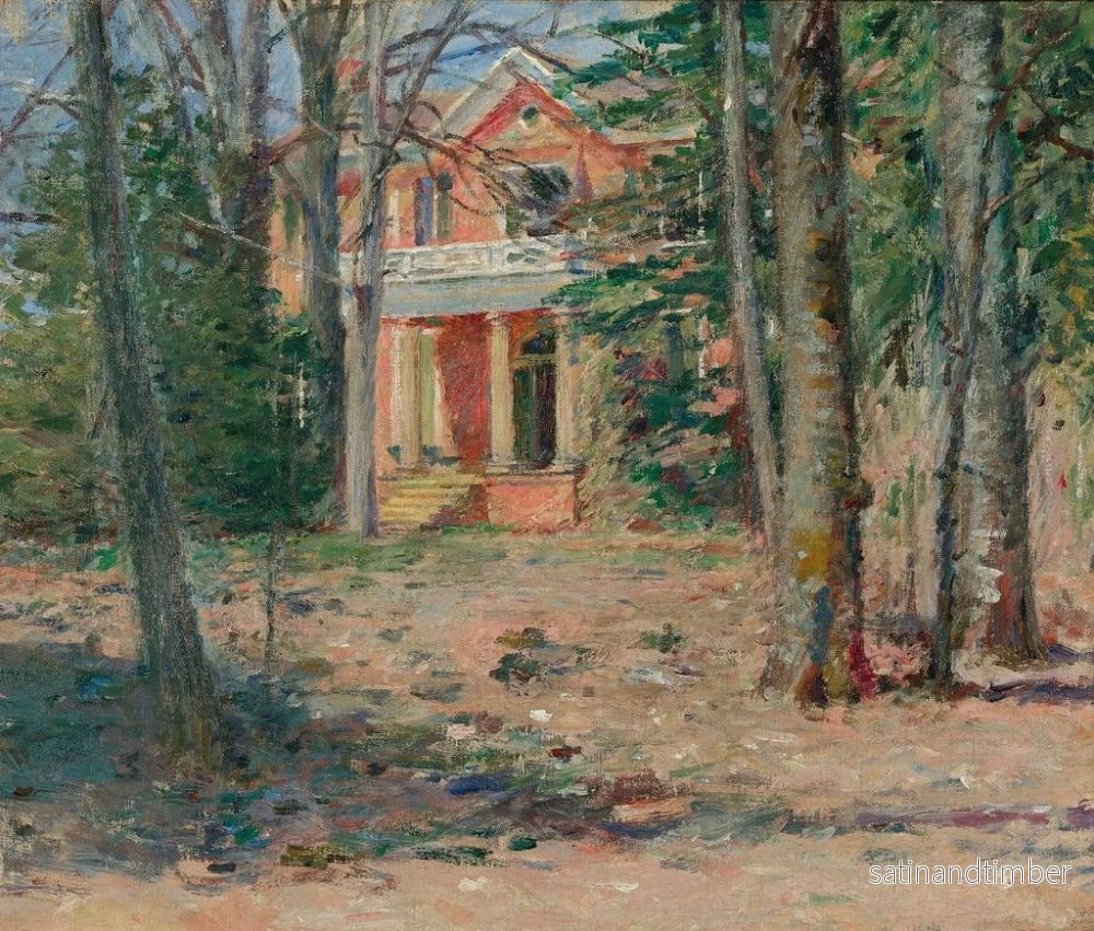 Reproduktion av målningen Maison en Virginie - Theodore Robinson - Bild 2