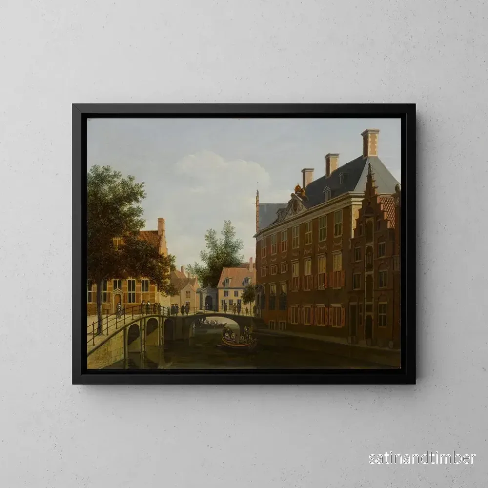 Reproduktion av målningen av L’Hôtel des Gentlemen de l’Oude Zijds à Amsterdam – Gerrit Adriaensz Berckheyde Reproduktion av målningen av L’Hôtel des Gentlemen de l’Oude Zijds à Amsterdam – Gerrit Adriaensz Berckheyde