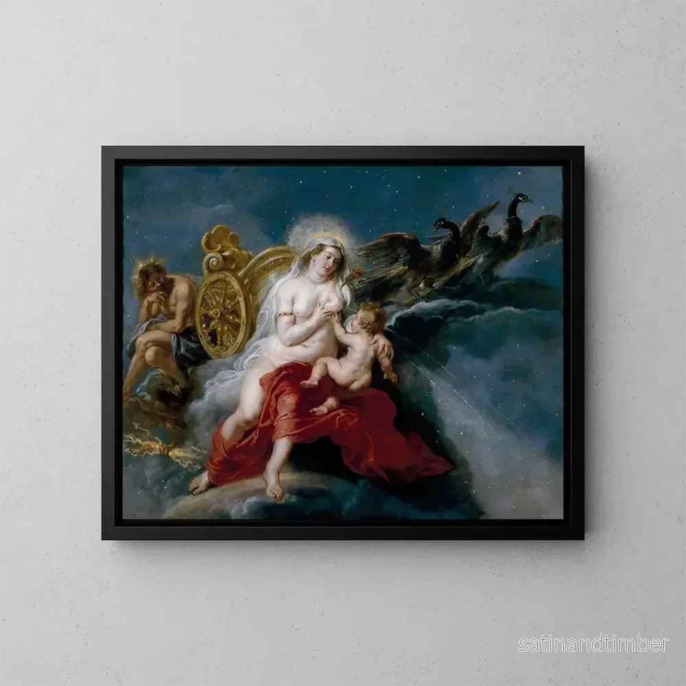 Reproduktion av målningen L'Origine de la Voie lactée - Peter Paul Rubens