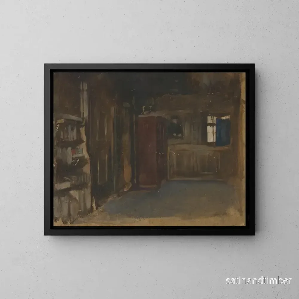 Reproduktion av målningen Studie av ett interiör – Edwin Austin Abbey Reproduktion av målningen Studie av ett interiör – Edwin Austin Abbey